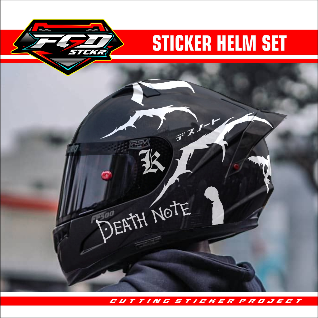 สติ๊กเกอร์หมวกกันน็อค - DEATH NOTE SET CUTTING STICKERS สําหรับหมวกกันน็อค