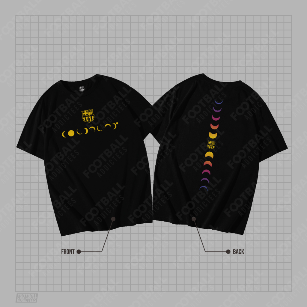เสื้อยืดฟุตบอลสีดํา Barcelona X Coldplay