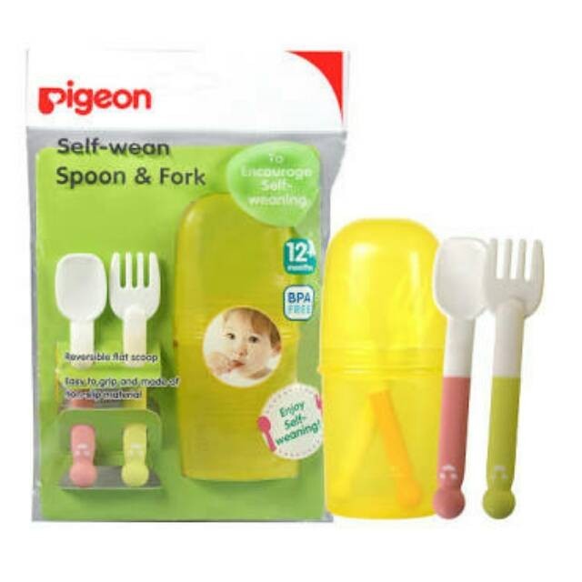 ช้อนและส้อม Pigeon Self Wean