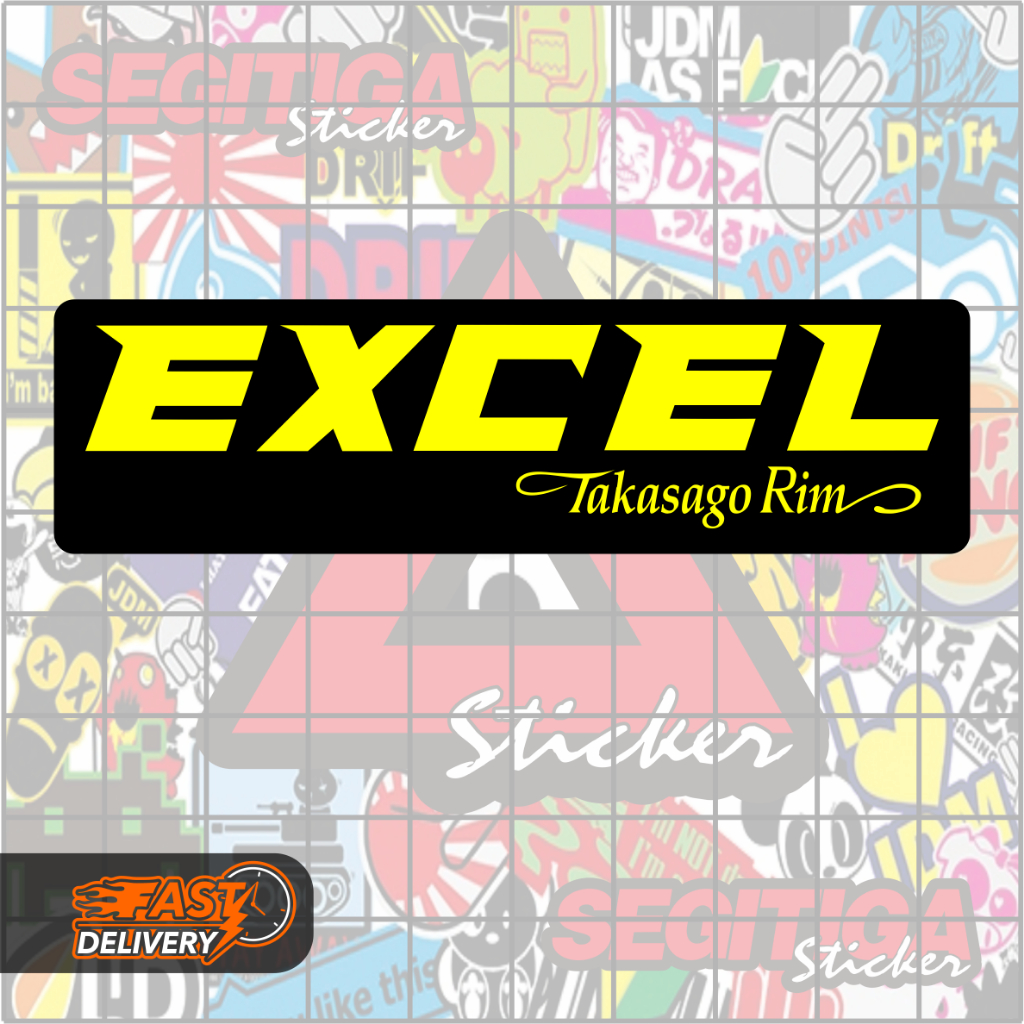 สติ๊กเกอร์ขอบ Excel Takasago ขนาด 9.0x2.5 Cm