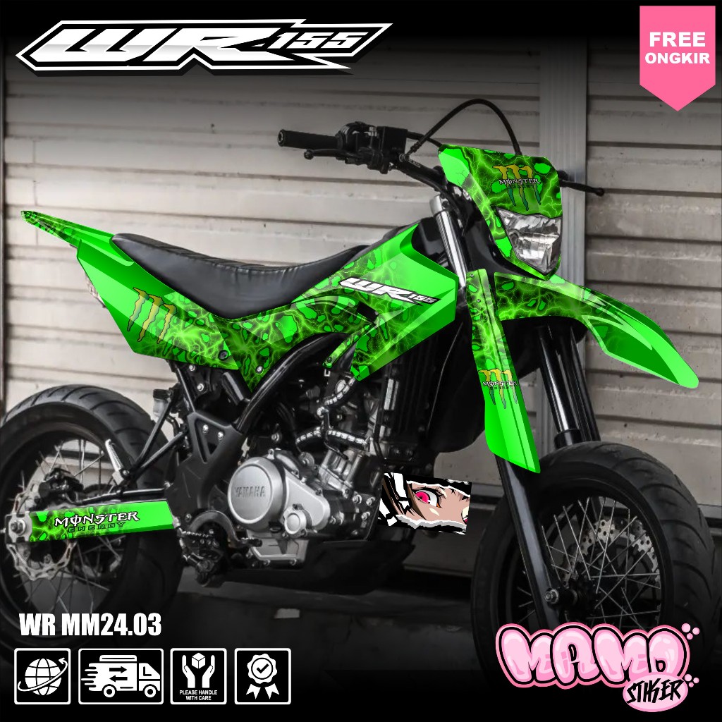 YAMAHA WR 155 FULL BODY CUSTOM WR 155 M ENERGY DESIGN STICKER DECAL - WR 155 MM STICKER 24.03