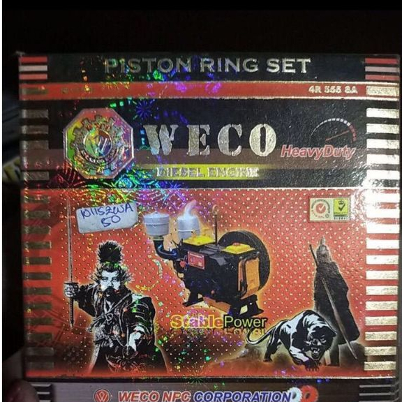 PISTON RING SET S1110 4RING. แหวน SEHER S1110. แหวน SEHER DONGFENG 20PK