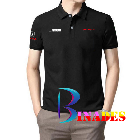 ขายเสื้อยืดคอปกโปโลสําหรับ HONDA THE POWER OF DREAMS - HRD - HONDA RACING DEVELOPMENT BINADES