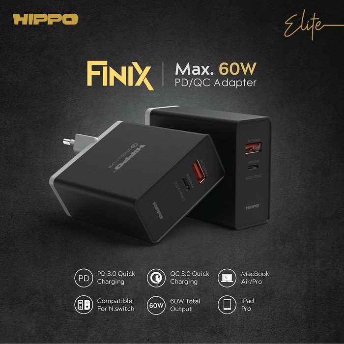 Hippo FINIX รองรับอะแดปเตอร์ชาร์จเร็ว