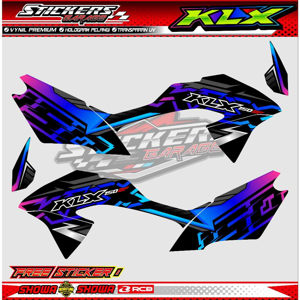 สติ๊กเกอร์รูปลอก KLX 150 BF / สติ๊กเกอร์ LIST VARIATIONS KAWASAKI KLX 150 BF