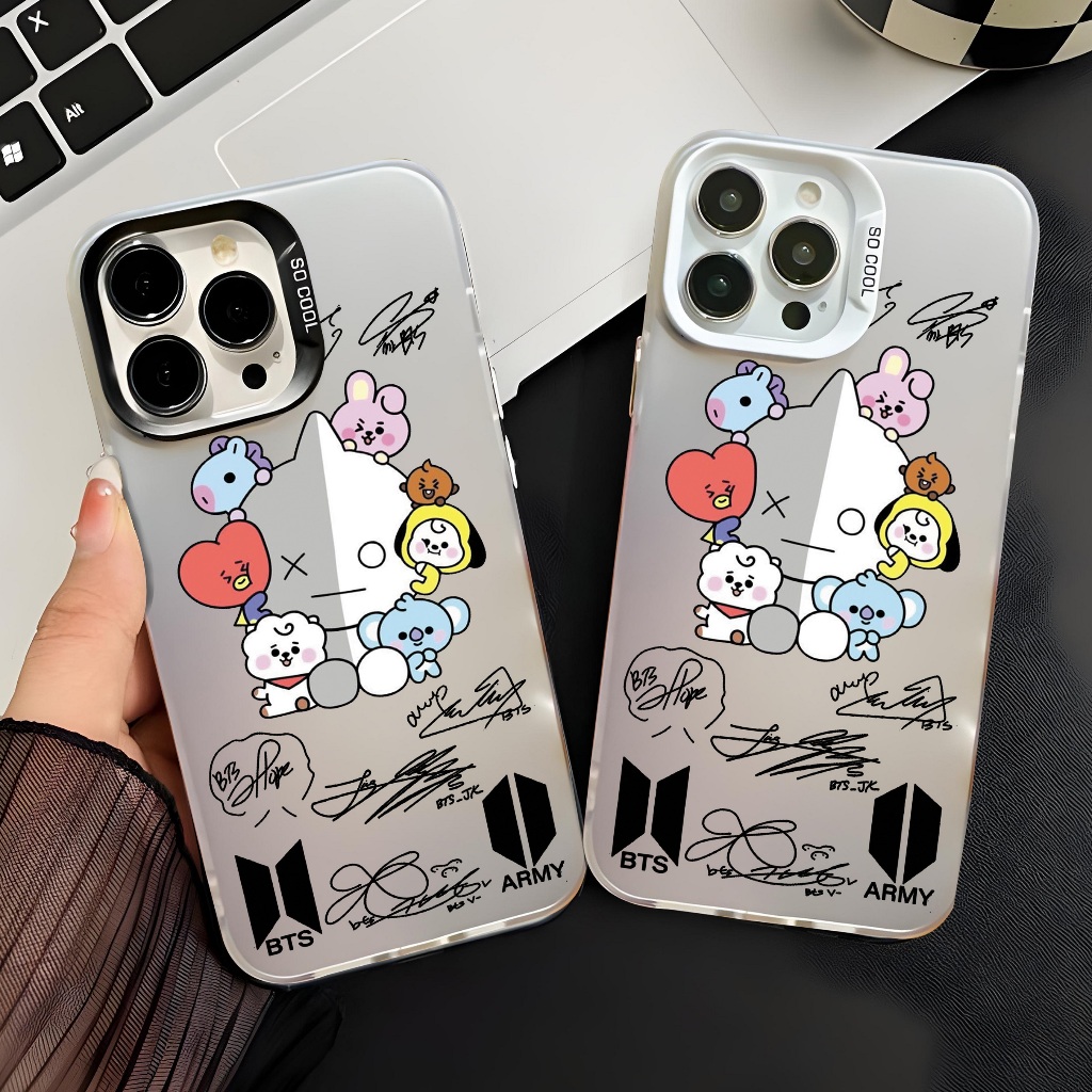 เคส IMD "BT21" สําหรับ Iphone X/XS/MAX/XR/11/11 PRO/11PRO MAX/12/12 PRO/12 PRO MAX/13/13 PRO/13 PRO 