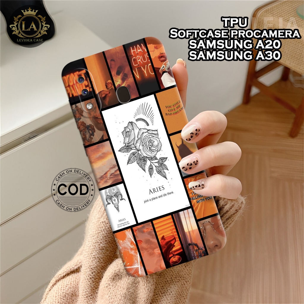 เคส HP Samsung A20 / A30 ใหม่ล่าสุด - เคส Zodiac - Samsung A20 / A30 Softcase - เคสกล้อง Pro - เคส S