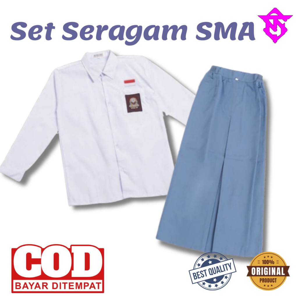 สูง SCHOOL UNIFORM SET GIRLS HIGH SCHOOL UNIFORM SET GIRLS HIGH SCHOOL UNIFORM SET | กระโปรงและเสื้อ