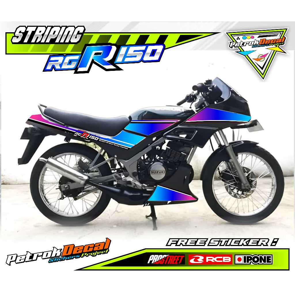 STRIPING VARIATIONS สําหรับ SUZUKI RG 150 MOTORCYCLES / สติ๊กเกอร์ LIST OF SUZUKI RG 150 MOTORCYCLES