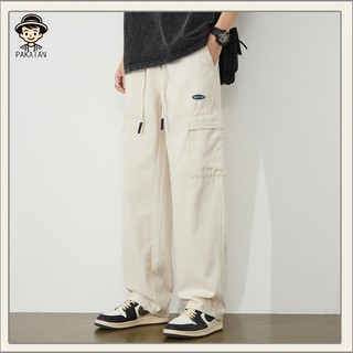 Celana Cargo Panjang Pria Korean style Big Size Celana kargo pucat pasi Banyak Kantong Fashion Celana Unisex Cargo Panjang Oversize Premium Loose pants Celana pria Celana outdoor Celana Olahraga Sport Kasual Longgar Pria Casual Basic