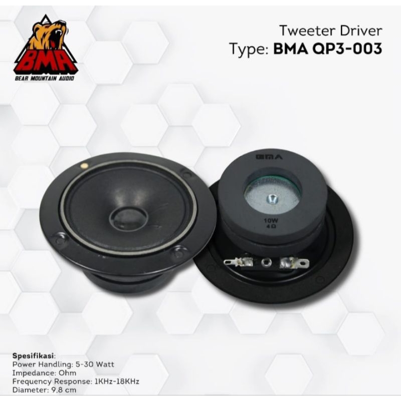 ไดร์เวอร์ทวีตเตอร์ BMA Bima QP3-003 / Twitter BMA / Twitter YD BMA / Twitter Double Magnet