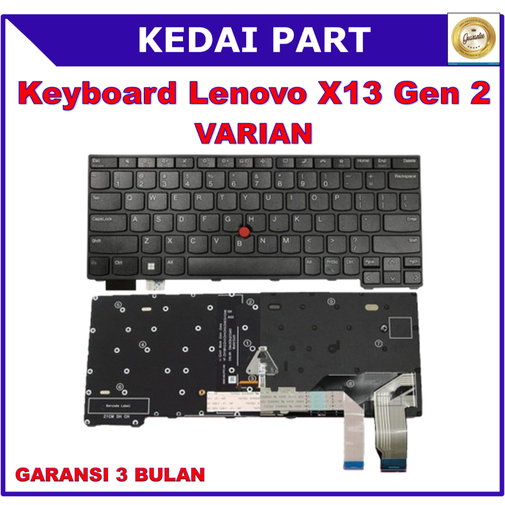 Lenovo Thinkpad X13 Gen2 L13 โยคะ Gen3 Gen 3 Gen4 Gen 4 20WK 20WL 20W8 20W9 ตัวชี้ Backlight Backlit