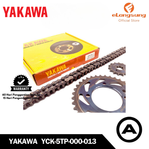 Yakawa Gearset 5TP - Yamaha Jupiter Z Motorcycle Chain and Gear Package - ขนาด 15/36T และ 428H-104L