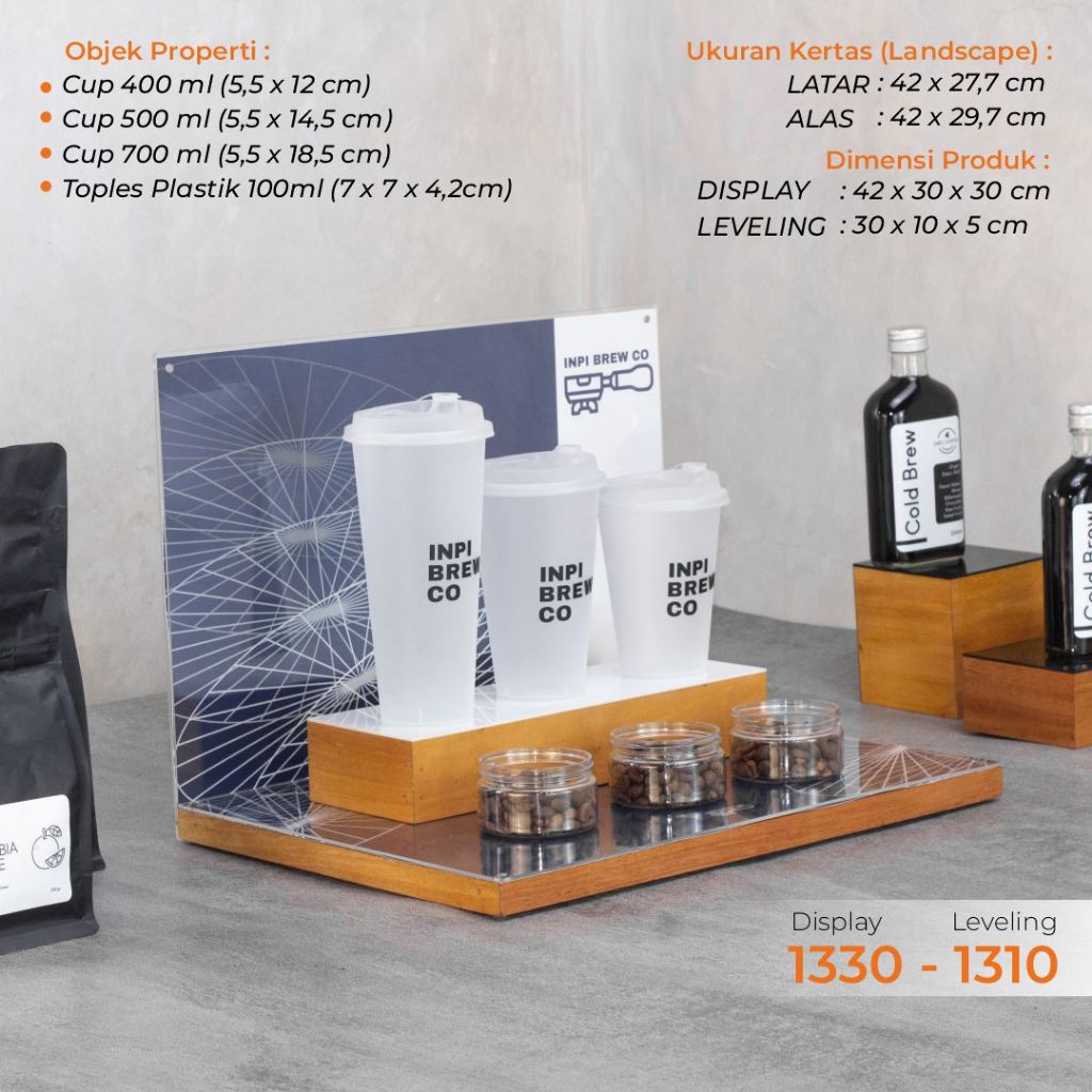 INPI HOUSE Counter, POP Display - จอแสดงผลนิทรรศการ, ผลิตภัณฑ์ทดสอบ, กาแฟ, ฯลฯ