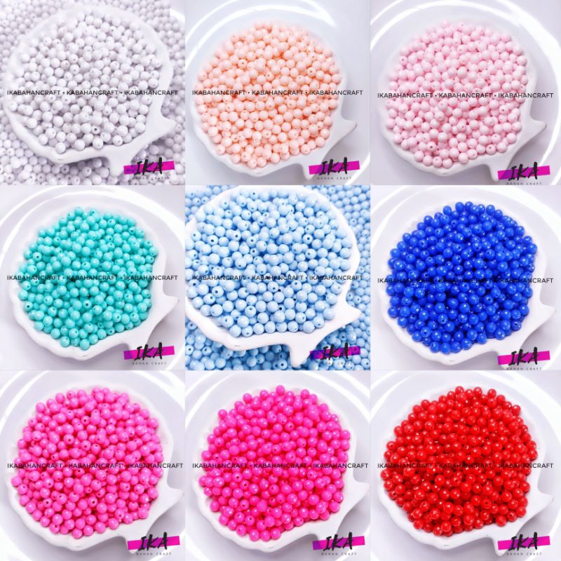 [IKA] 15gr นม Boldun ลูกปัดรอบโคมไฟลูกปัด 6 มม.สร้อยข้อมือสร้อยคอวัสดุสายรัดโทรศัพท์หน้ากาก Crafting