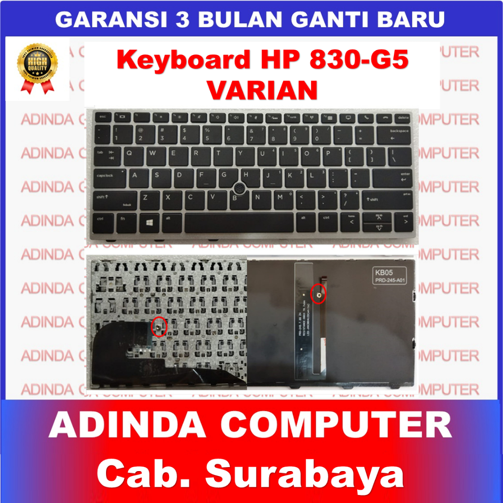 คีย์บอร์ด Hp EliteBook 830-G5 830 G5 830-G6 830 G6 836 G5