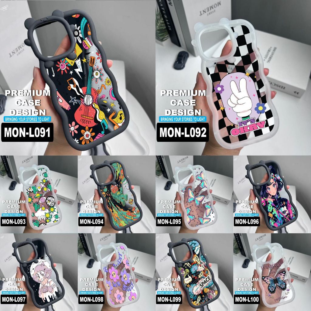 POCO M5S/M3/POCO X6/X5/X5 PRO/POCO X3/X3 PRO/C40 CASE MONSTER MOTIF CODE MON L091-L100 VENUS ACC