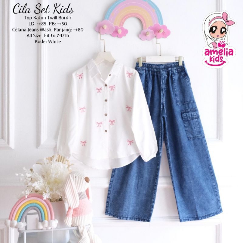 Cila ชุดเด็ก ORI Amelia kids// villa ชุดเด็ก/helna/ inara/ ชุดเด็กผู้หญิง 7-12 ปี