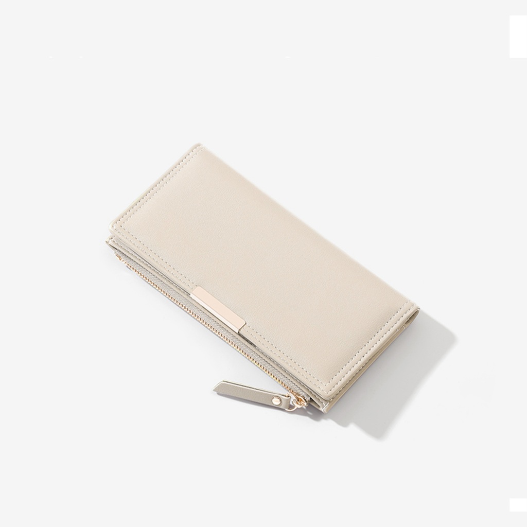 C2 Crota Ecru Leather Wallet - กระเป๋าสตางค์หนังผู้หญิง