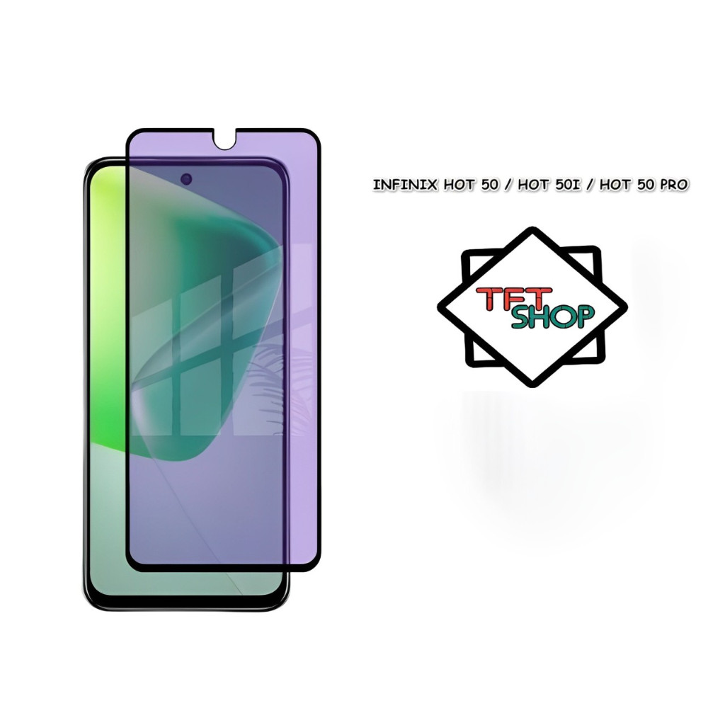 TEMPERED GLASS BLUE INFINIX HOT 60 PRO / HOT 50 4G / HOT 50 5G / HOT 50I / SMART 9 / HOT 50 PRO 4G /