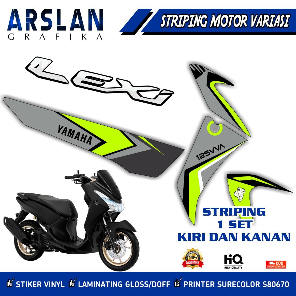 สติ๊กเกอร์ Lexi 125 / Lexi 125 Striping Cool Design Variations