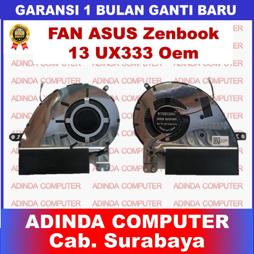 พัดลม Asus Zenbook 13 UX333 UX333F UX333FA UX333FA-AB77 UX333FAC-XS77