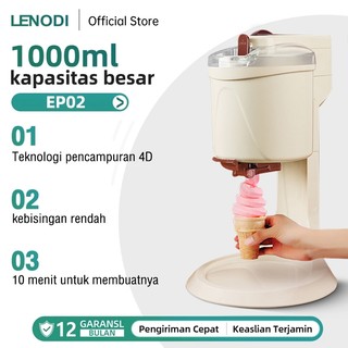 LENODI Mesin Es Krim Kerucut Multifungsi Rumah Tangga Komersial Mesin Es Krim Mesin Es Krim Buah Diy Anak-Anak Mesin Kerucut Otomatis Kecil Mesin Es Krim Buatan Sendiri