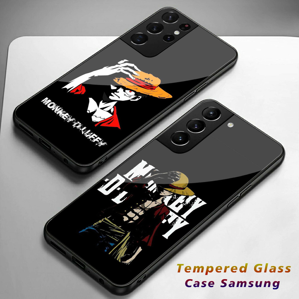 SAMSUNG แก้วGlossy SoftcaseสําหรับSamsung S21 S21Pro S21+ S21FE S21 Ultra S22 S22 + S22FE S22 Pro S2