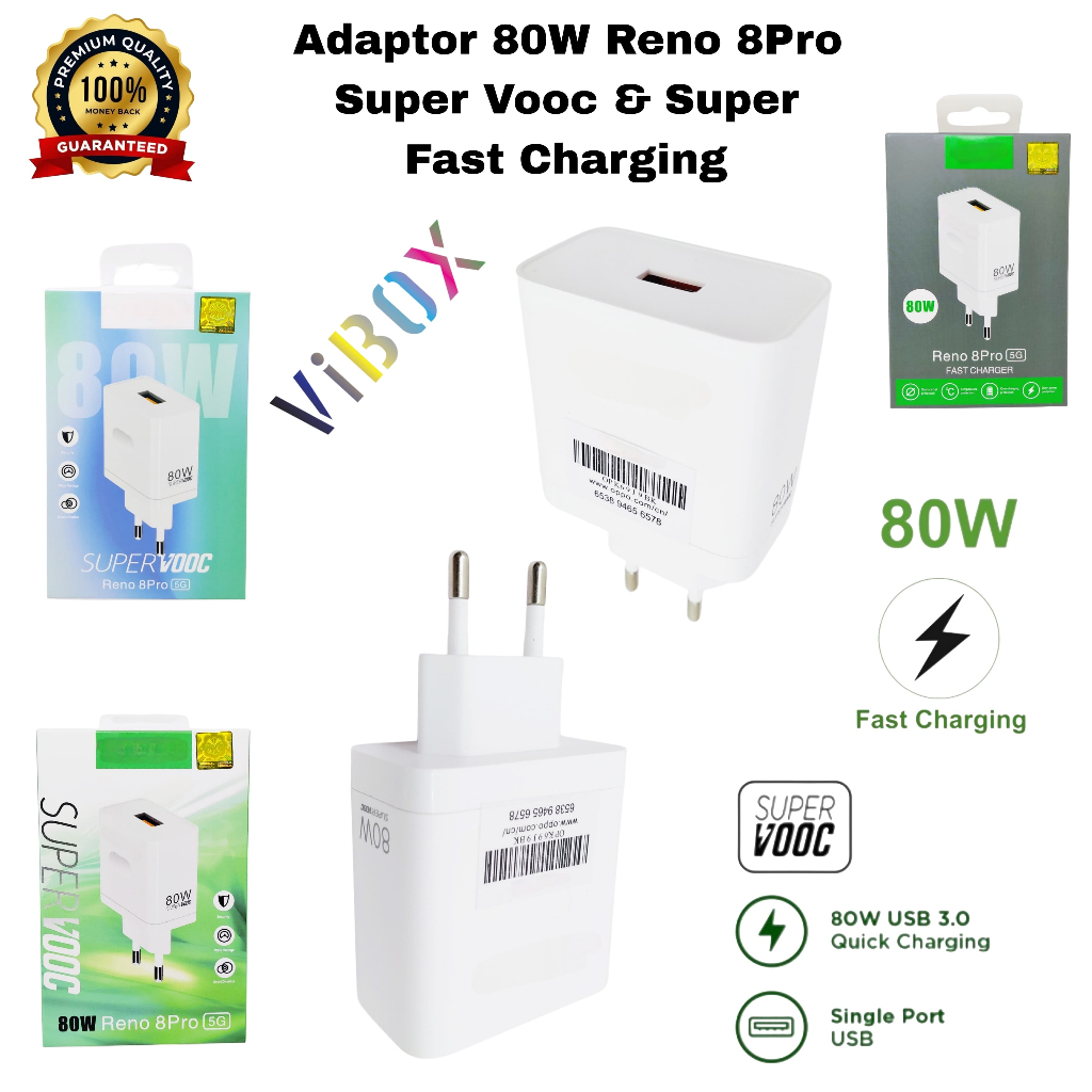 (B123) Batok reno 8pro 5G ของแท้ 100% Oppo 80W รองรับ FastCharging & superVooc universal สําหรับกล่อ