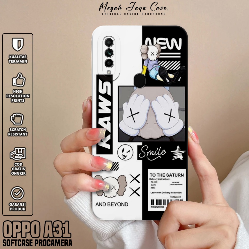 Softcase Hp Oppo A31 - Case Oppo A31 Motif AES - Casing Oppo A31 - Silicone Hp Protector - Case Hp L