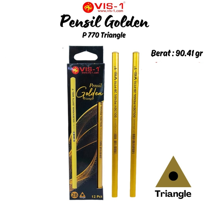 2B Gold Vis-1 Pencil/ Premium 2B Pencil P-770