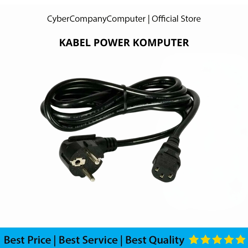 คอมพิวเตอร์ PC POWER CABLE - PSU POWER SUPPLY CPU PC CABLE - สายไฟสามรูสําหรับ CPU Desktop - สาย PSU