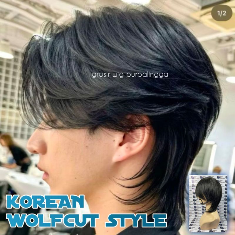 WHOLESALE KOREAN MENS WIG SHORT HAIR WOLFCUT รุ่นสไตล์เกาหลี CODE A5