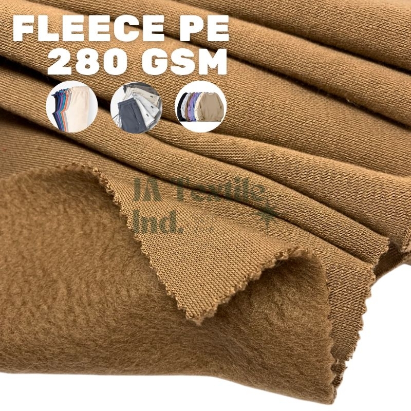 (PER KG) 280 GSM POLYESTER FLEECE FABRIC - SWETER MATERIAL HOODIE SWEATSHIRT SHORTPANTS JOGGER