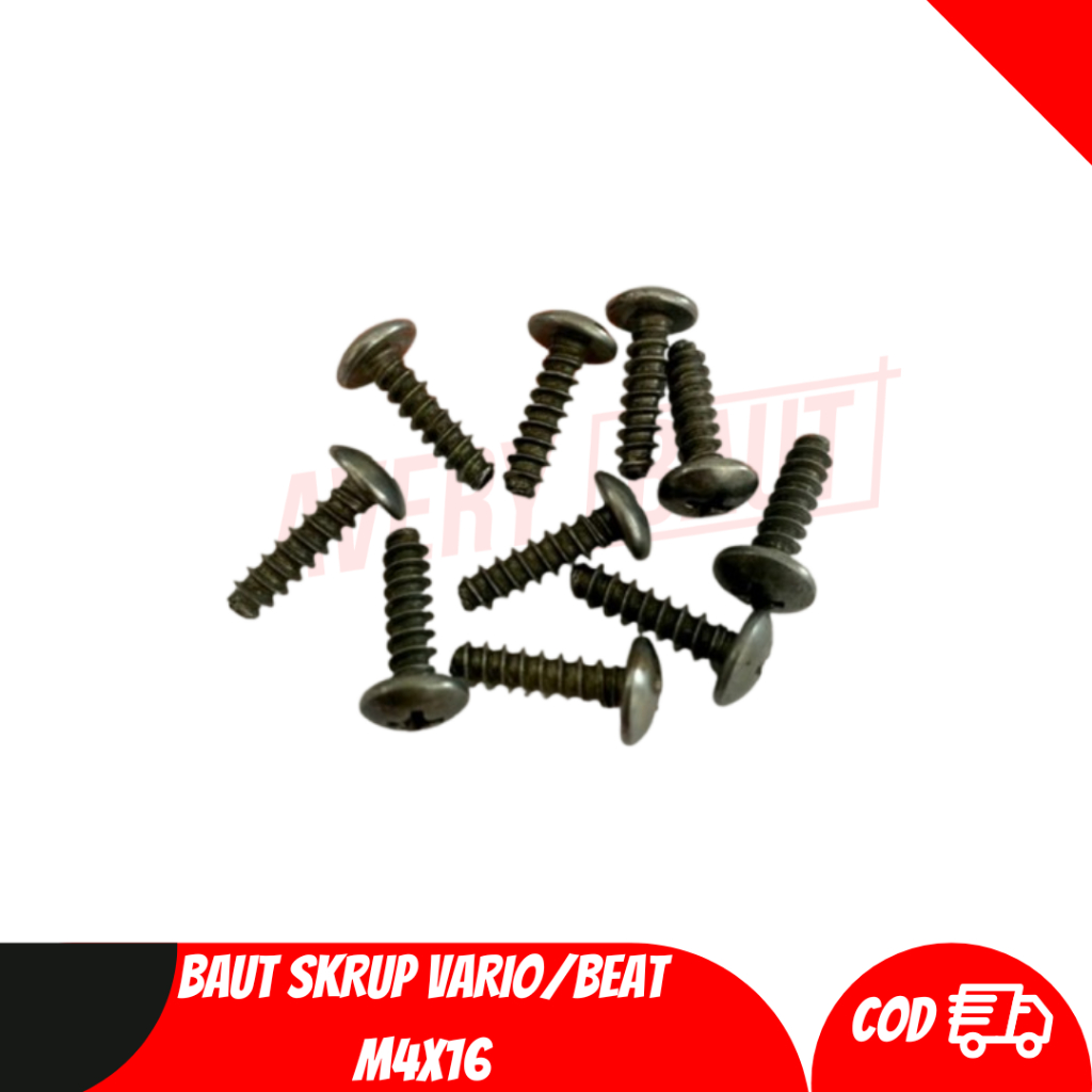 10 ชิ้น - M4X16 VARIO/BEAT SCREW BOLTS