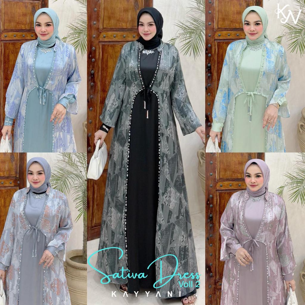 Luxuryfashion READY GAMIS DRESS สําหรับผู้หญิง SATIVA VOL 2 โดย KAYYANI