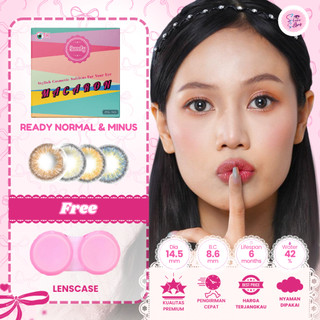 SOFTLENS MACARON by CTK - Normal & Minus s/d -6.00 - Softlens Natural Pemula Softlens Choco Brown