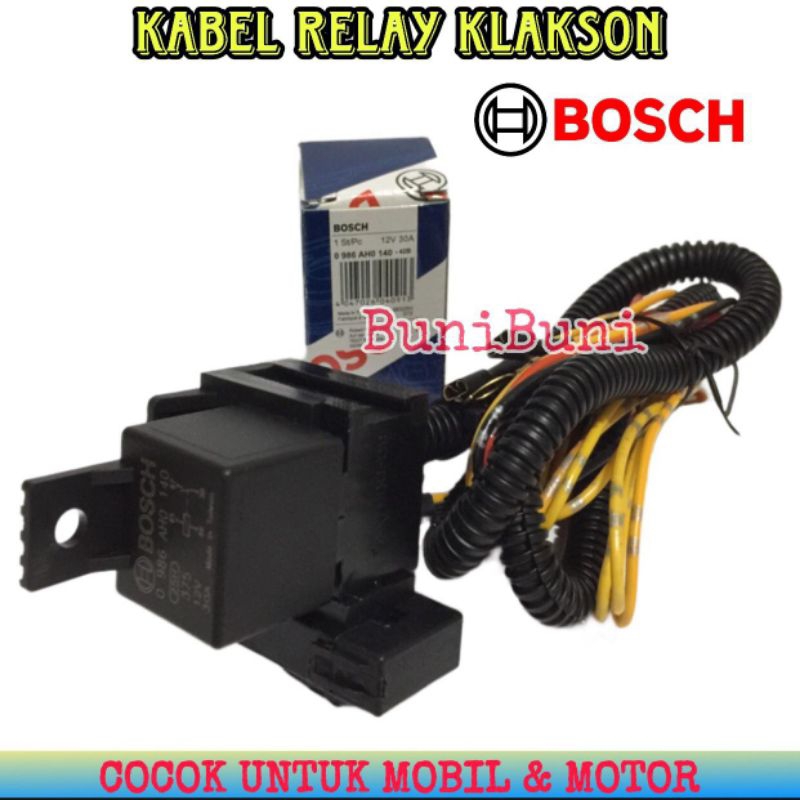 บ๊อช สายรีเลย์แตรสําหรับรถยนต์และรถจักรยานยนต์ / ชุดสายรีเลย์ บ๊อช สําหรับแตรเดิม 2 อัน - รูปที่ 4