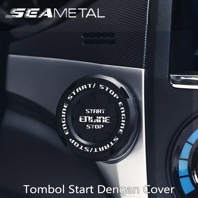 ปุ่มสตาร์ท TOMBOL พร้อมผ้าคลุมรถ SEAMETAL ฝาครอบรูกุญแจมอเตอร์ไซค์