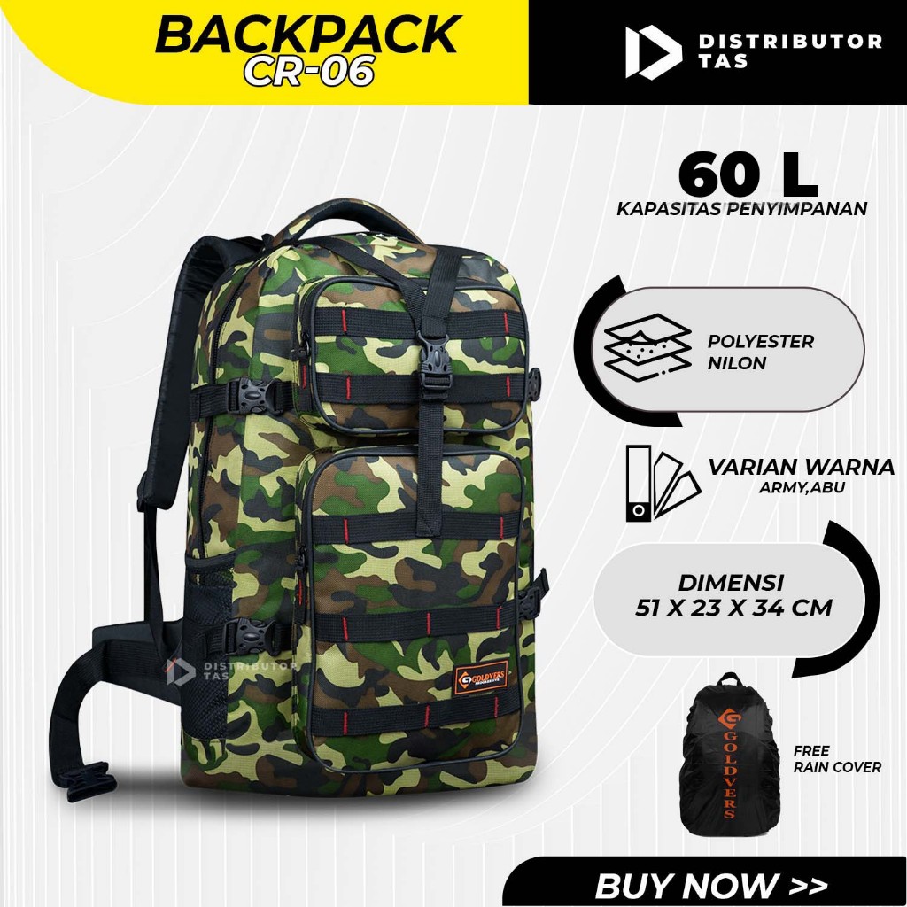 Army Motif Mountain Backpack Size 60L Jumbo Work Backpack Homecoming Backpack - จําหน่ายกระเป๋า