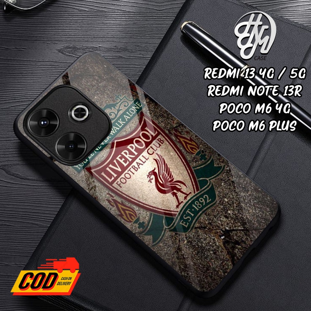 Redmi 13 4G/5G / NOTE 13R / Poco M6 4G / M6 PLus เคสโทรศัพท์ล่าสุด - เคสแฟชั่น Club Bola Case Hardca
