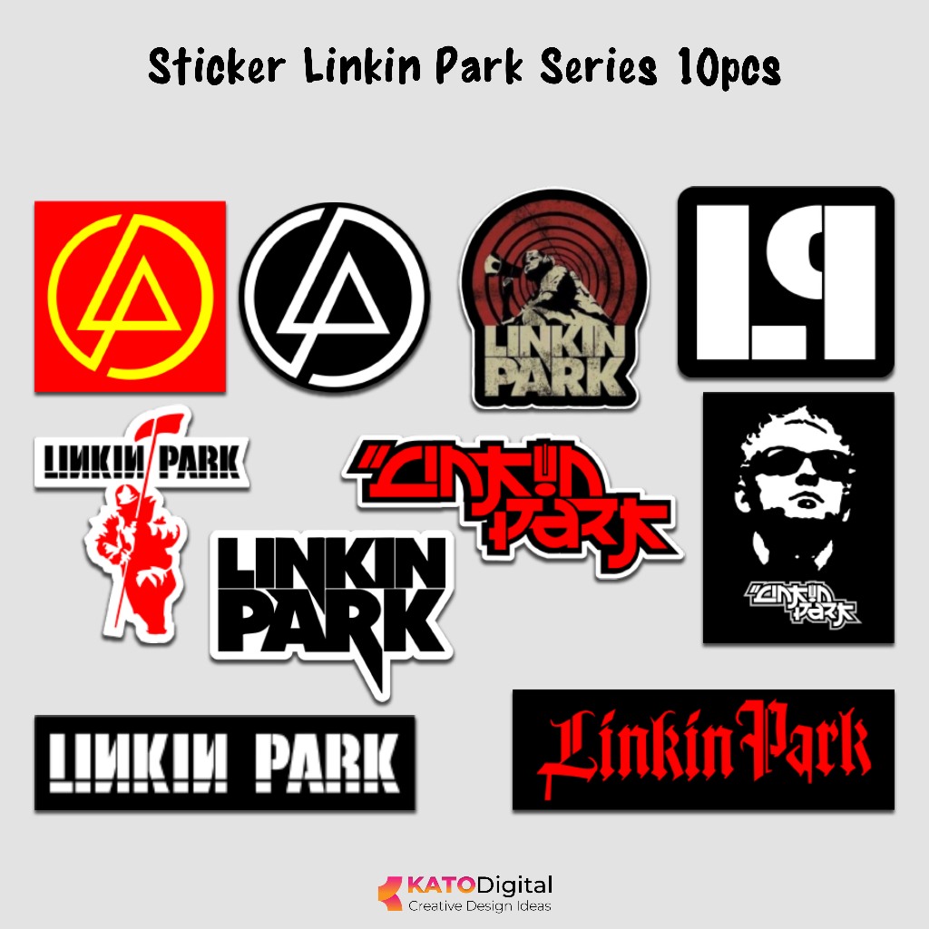 LInkin Park Band Sticker สติกเกอร์กีตาร์เคลือบมันวาว กระเป๋าเดินทาง
