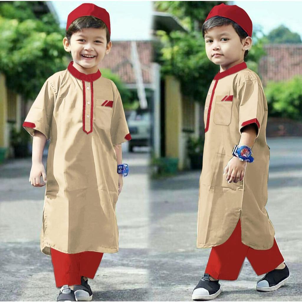 เสื้อผ้ามุสลิม/ko ชุด SULTAN ROBE สําหรับเด็กผู้ชายสําหรับอายุ 1-10 ปี