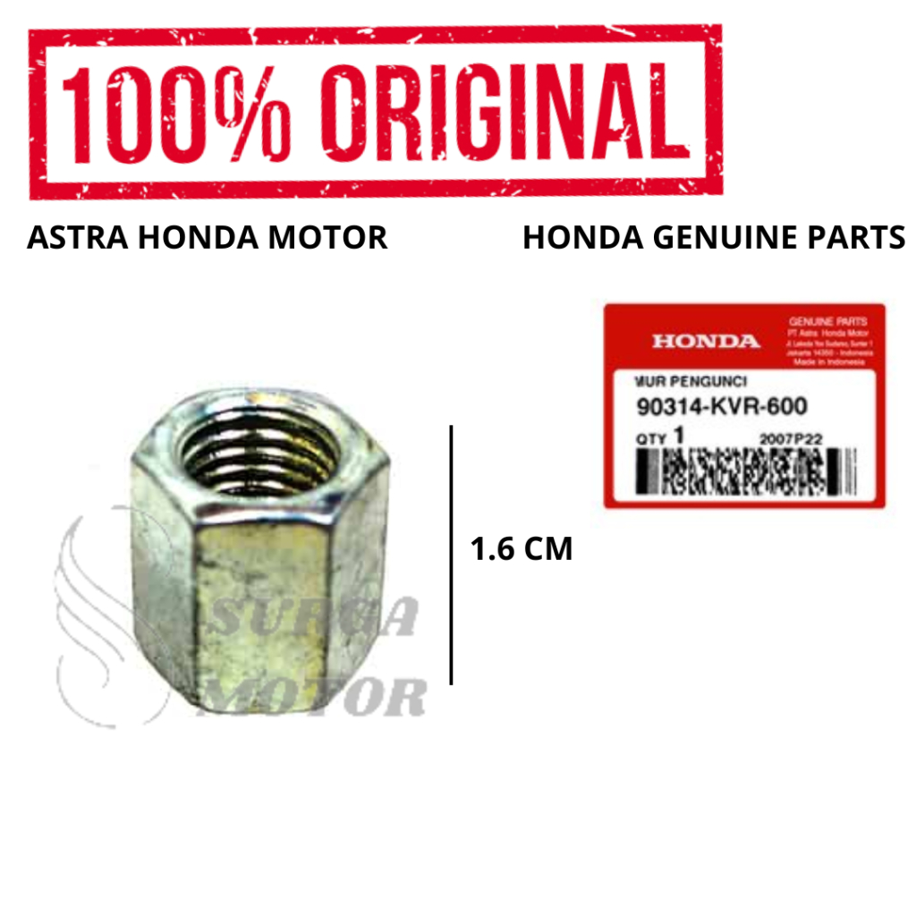 กระจกมองหลังยาว Nut Bolt Supra X 125 Karisma Blade 125 Beat K81 Vario กระจกมองหลัง 90314-KVR-600 903