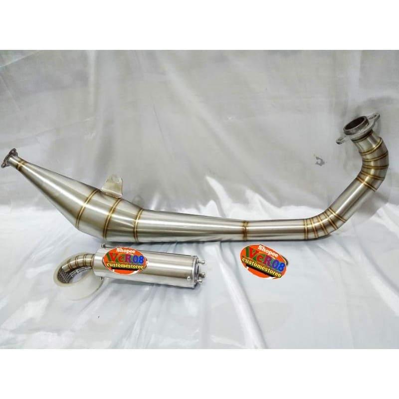 ท่อไอเสีย/exzos RX king/RXZ เสียงกรอบ original vcr08