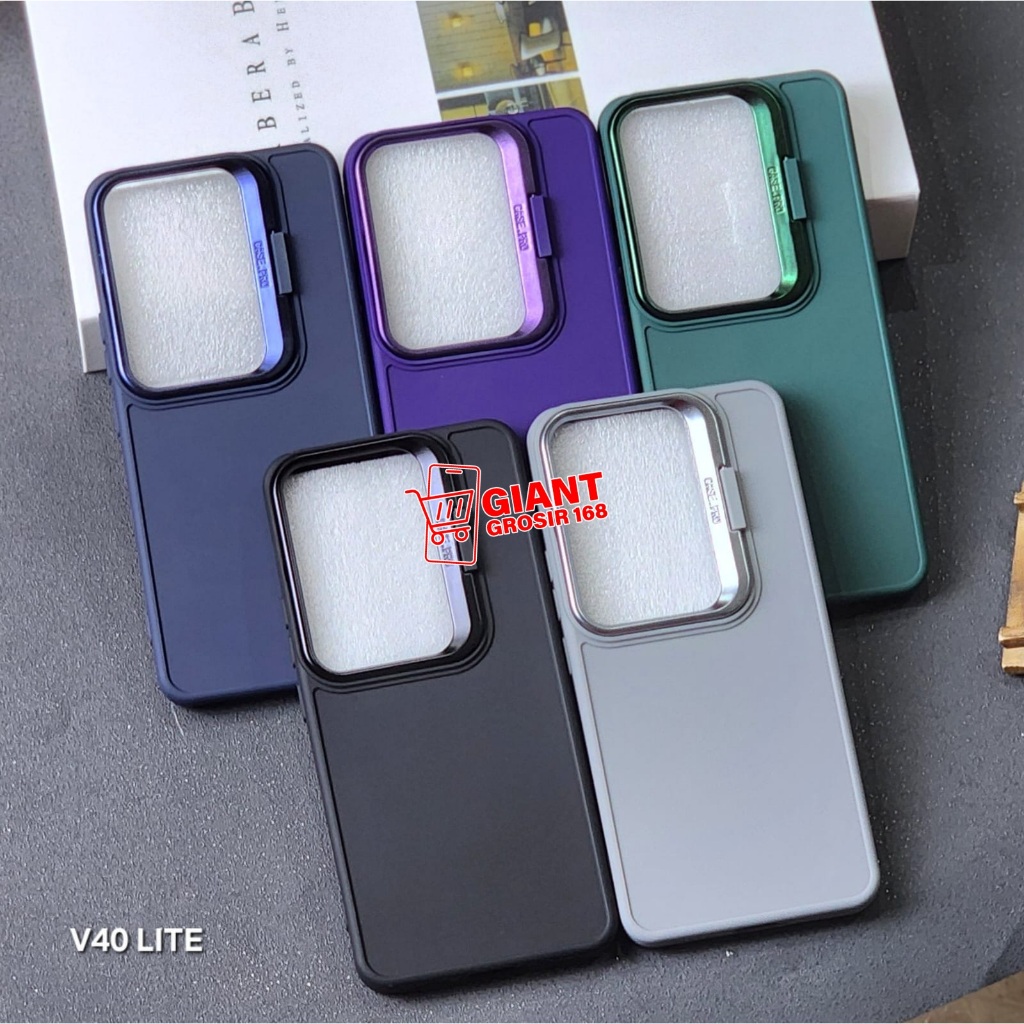 Vivo V40 Lite Softcase Macaron Stand Ring เคสกล้อง Vivo V40 Lite