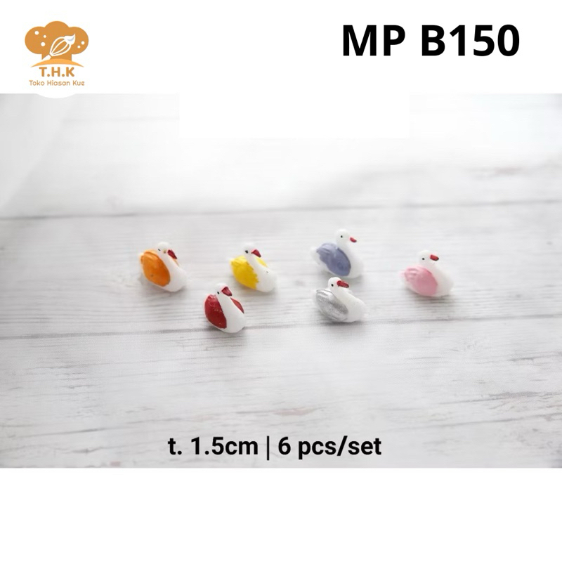 MP-B150 - MINI COLOR DUCK CAKE DECORTATIONS (6)