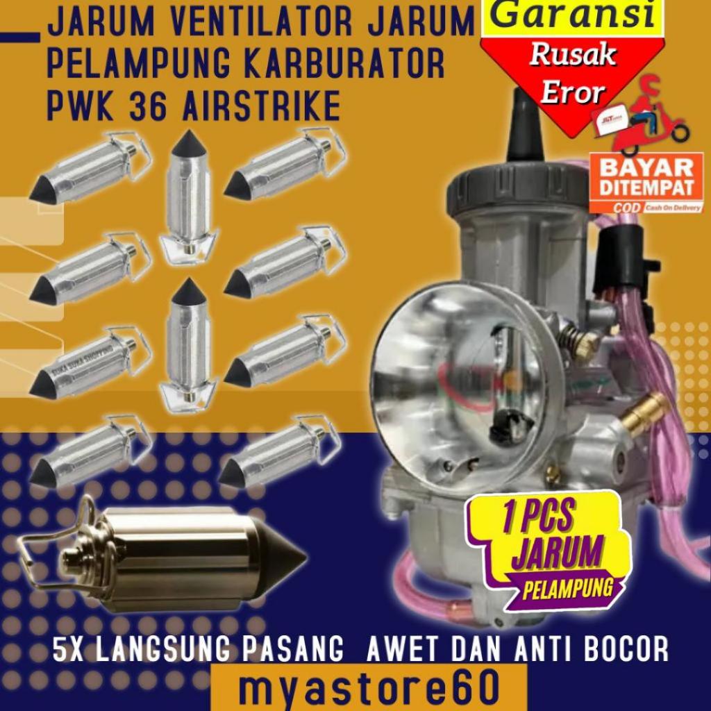 ลอยเครื่องช่วยหายใจเข็มลอยวาล์ววาล์วคาร์บูเรเตอร์ Keihin PWK 36 AirStrike ทนทานเดิม