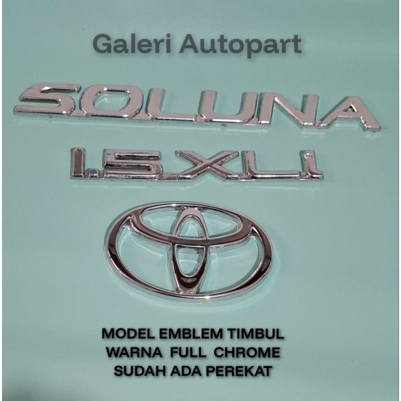 SOLUNA 1.5XLi โลโก้รถสัญลักษณ์