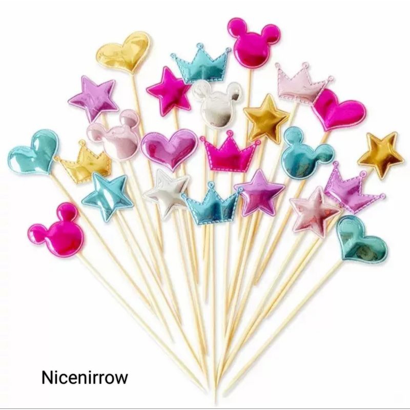 Topper Love Star Crown ตกแต่งเค้กวันเกิด